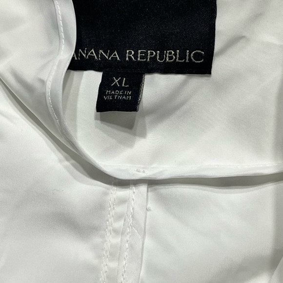 Banana Republic White Utility Jacket Lightweight Safari Style - Picture 4 of 7